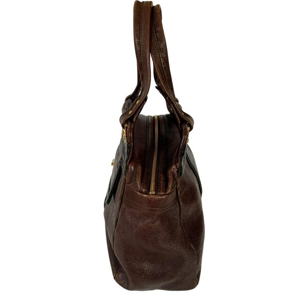 Kate Spade Sullivan Street Melita Satchel Brown Black Leather Shoulder Hand Bag - Picture 8 of 11